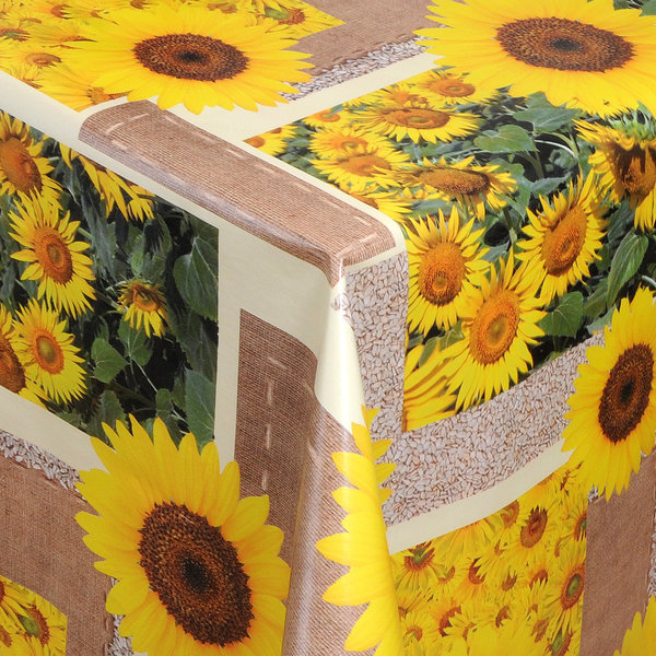 Wachstuch Rolle 140 cm Breite Rollenware 01045-00 Sonnenblumen Sunflowers